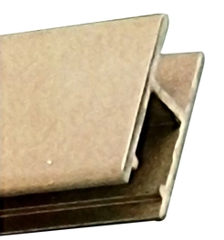 פרופיל H אלומיניום 3800ממ לזכוכית