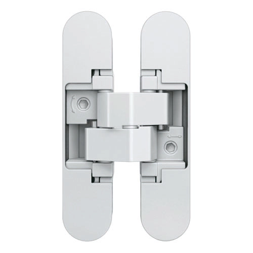 ציר סמוי מתכוונן 40קג לזוג דלת 35-45ממ לבן