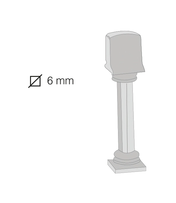 מיני ידית למנעול 937 גימור נירוסטה דגם קרטל