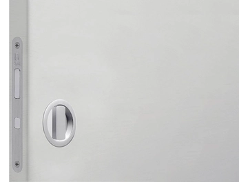 קיט מנעול הזזה תפוס פנוי עם ידית עגולה לבן וידית משיכה