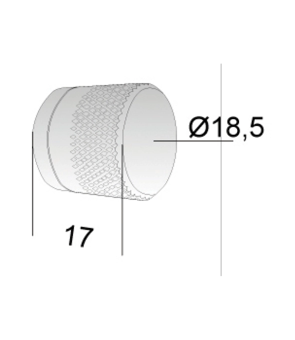 מיני ידית למנעול 937 גימור כרום מט דגם 302