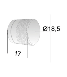 מיני ידית למנעול 937 גימור כרום מט דגם 302