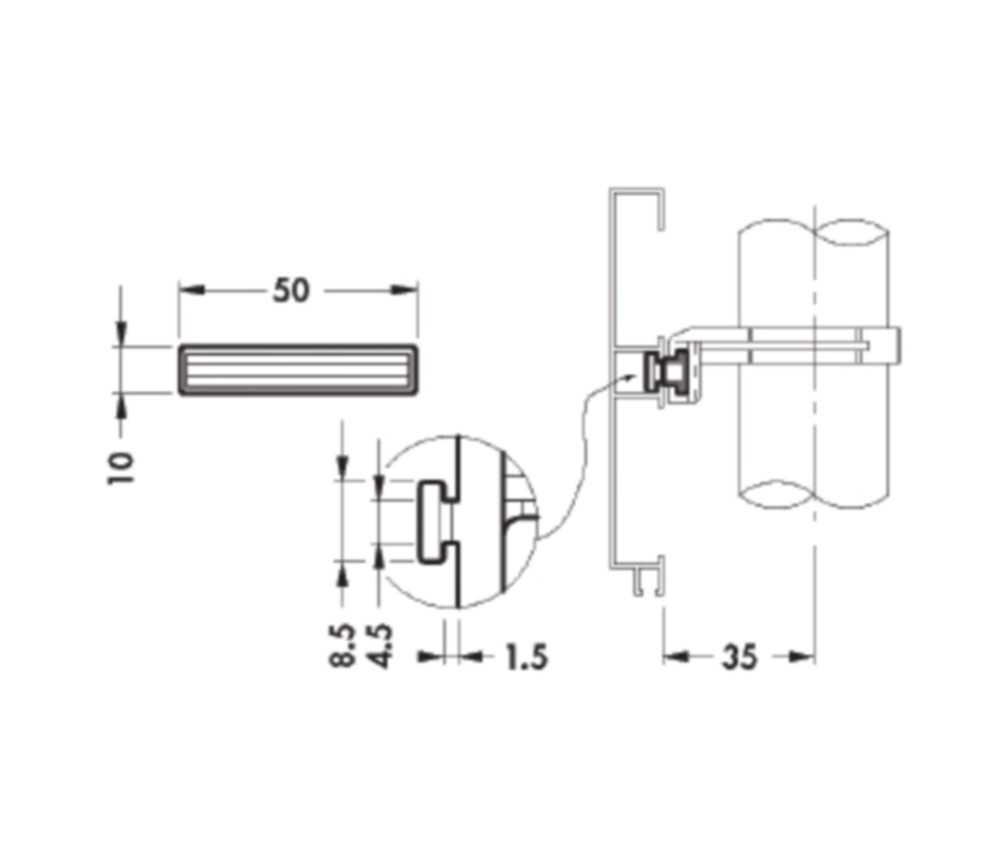 מתאם תפס לסוקל עץ בהברגה