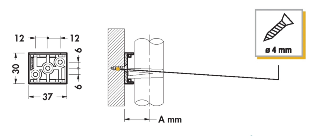 תופסן לקליפ חיבור בורג