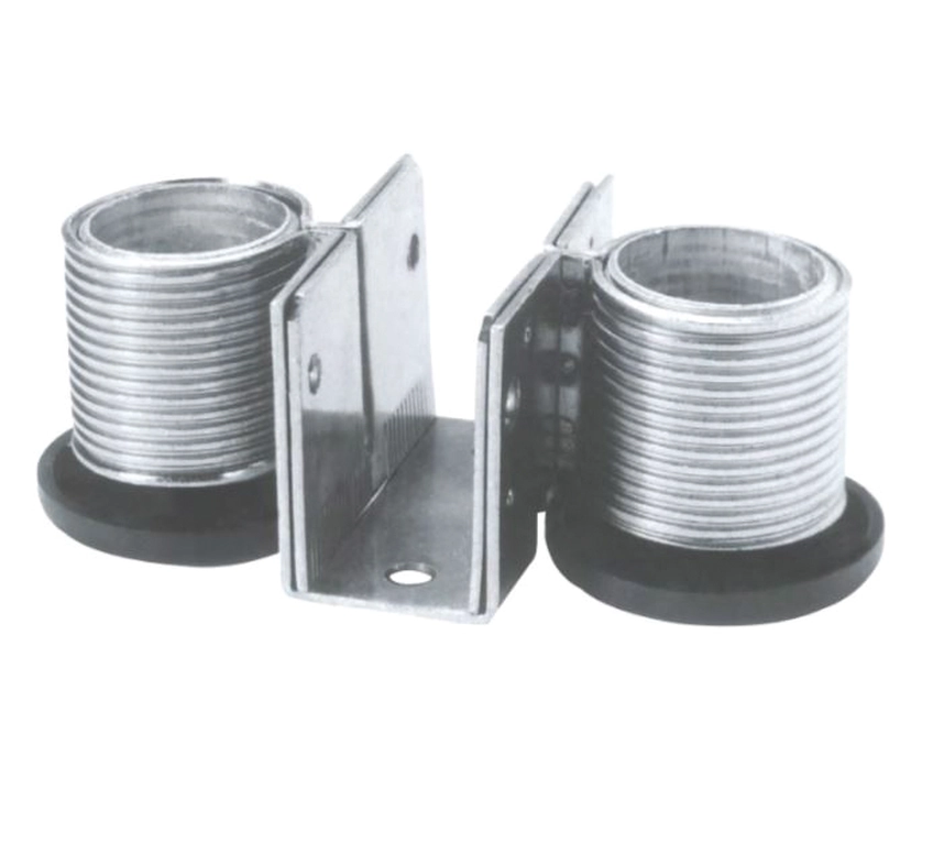 רגלית כוונון מתכתית כפולה שחורה ללוח 22ממ