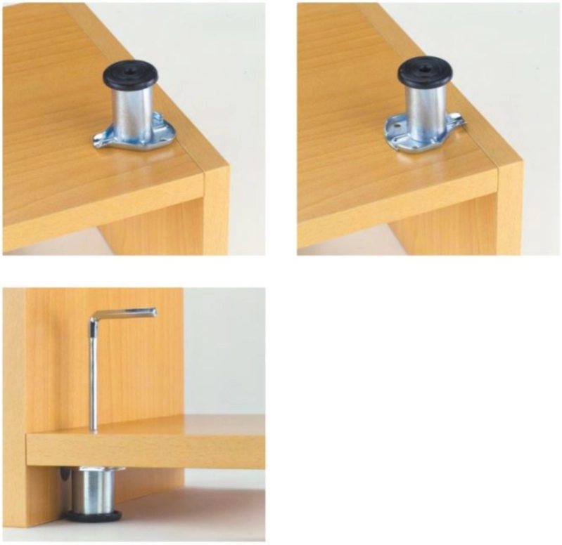 רגלית כוונון מתכתית גובה 70ממ