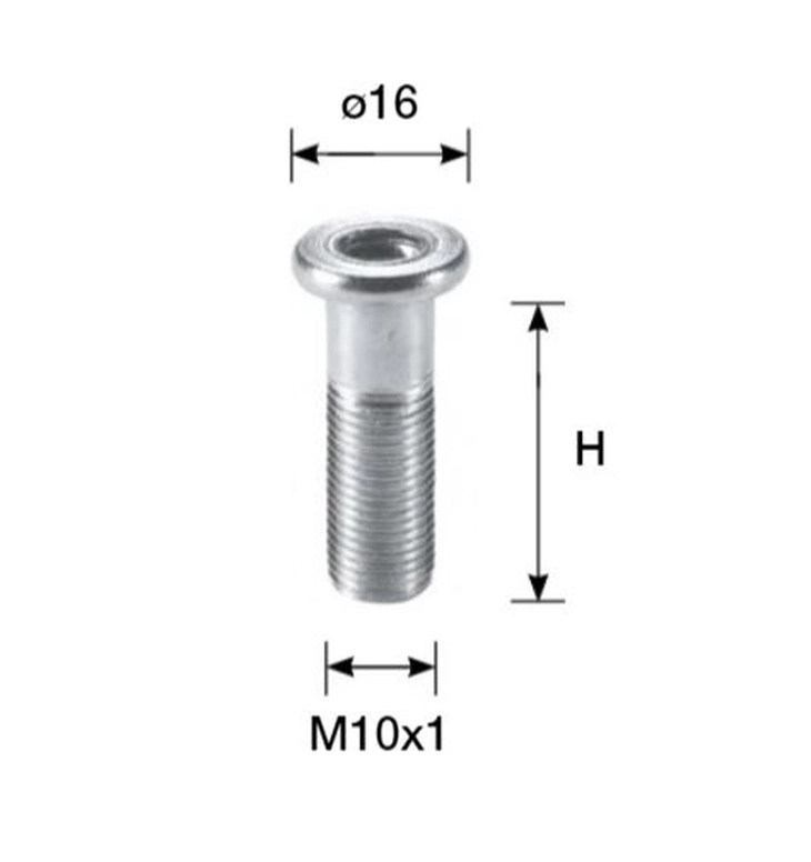 בורג 40ממ לרגלית דגם 308 ו 309