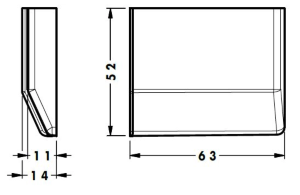 כיסוי לבן למתלה 801 ימין