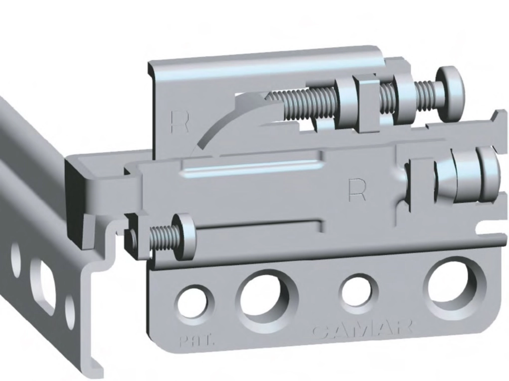 מתלה 801 ליח עליונה גלוי מתכת ונעילה ימין