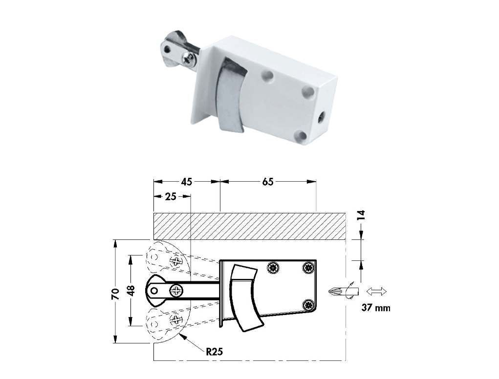 מתלה לארון תחתון שמאלי