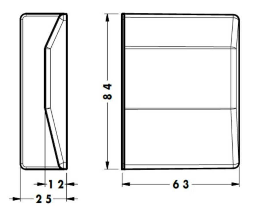 כיסוי לבן למתלה 807 ימין