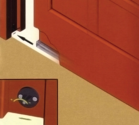 סף סגר לדלת הזזה 83סמ