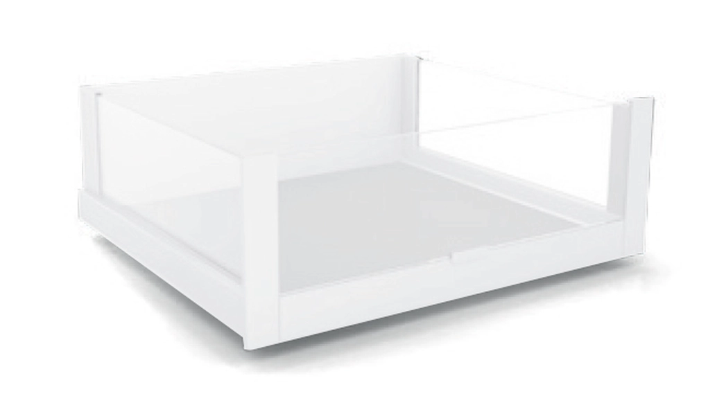 חזית 120סמ נ.פ.סקאלה לזכוכית + תופסנים לבן