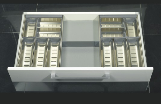 חלוקת סכו"ם נירוסטה- דגם B תא אחד עומק 50