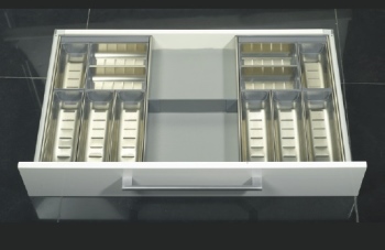 חלוקת סכו"ם נירוסטה- דגם B תא אחד עומק 50