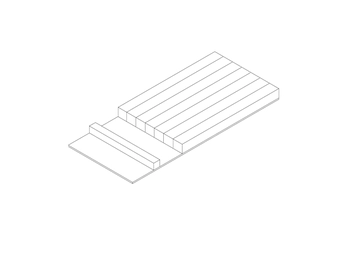 משטח סכינים אשה לייט לעומק 50 ו- 55+מתאם (PU(1
