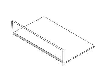 מתאם לעומק 55 אשה דארק למשטחי סכינים/תבלינים/גלי