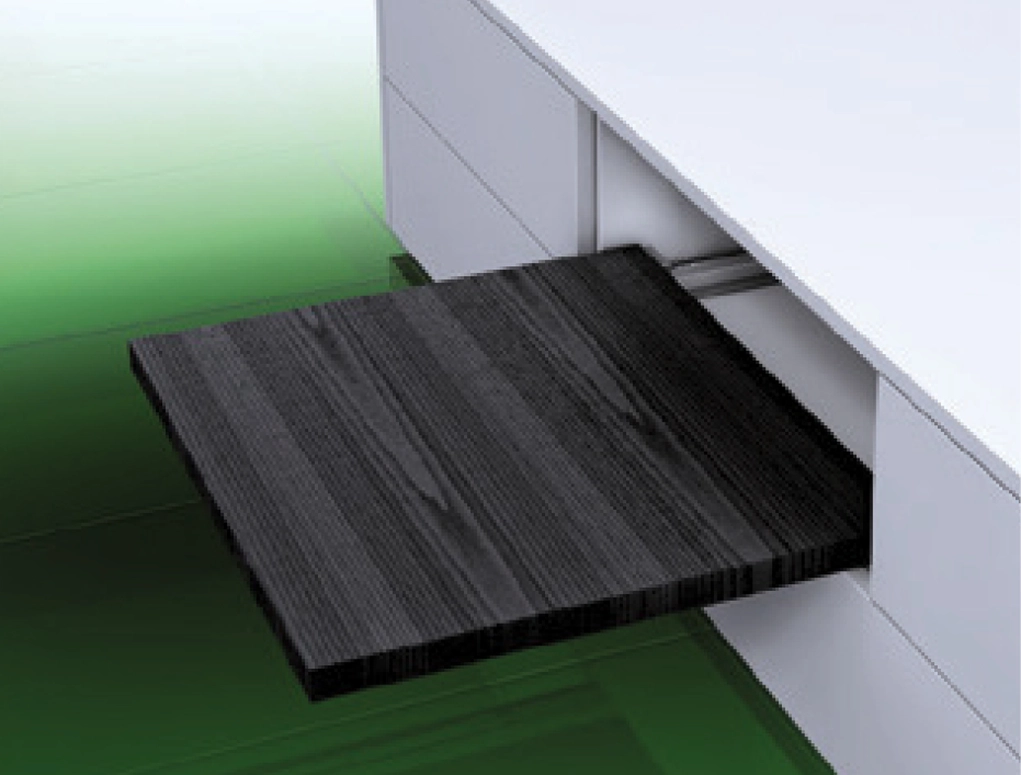 מסילה דיינה פרו 55 סמ למדף נשלף ללא דופן