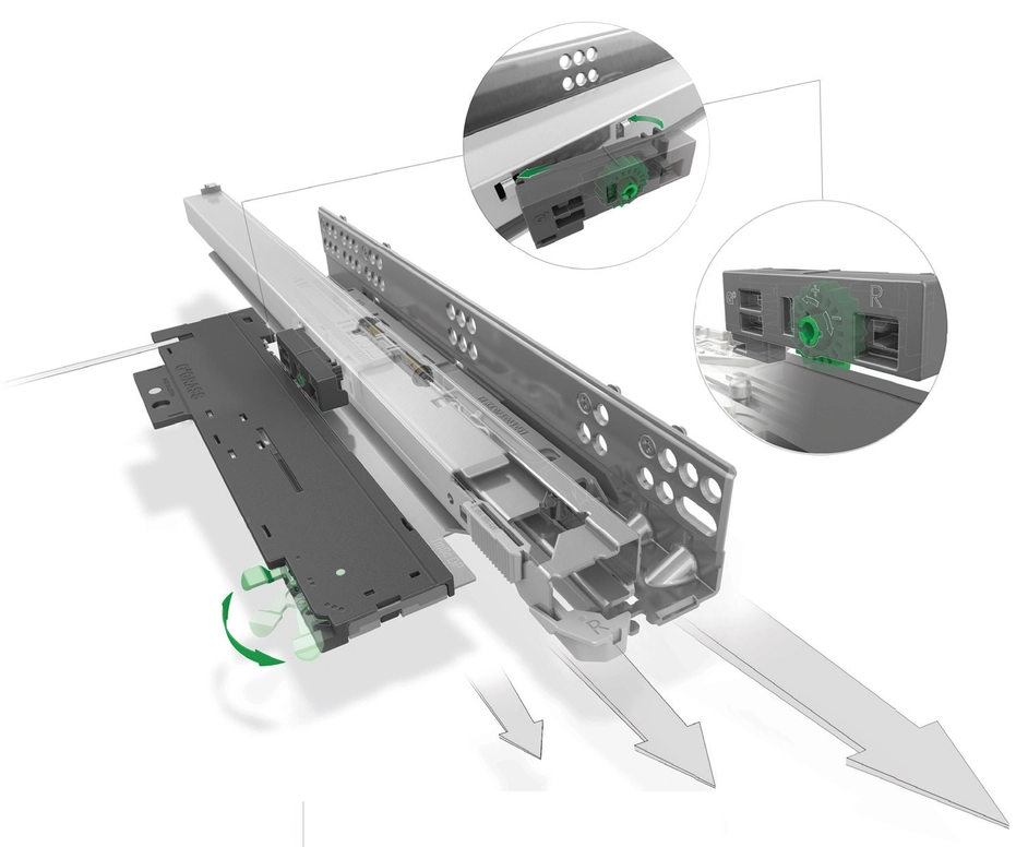 סט טאצ לאצ + מוט סנכרון למסילה דיינה פרו