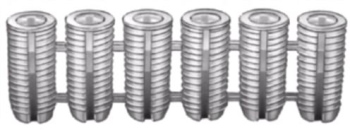 מארז 100 דיבל פלסטיק 5X12ממ טבעי שרשרת