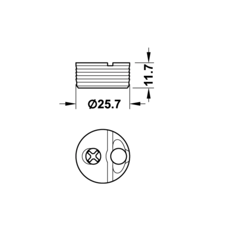 מחבר ארונות TOFIX חום