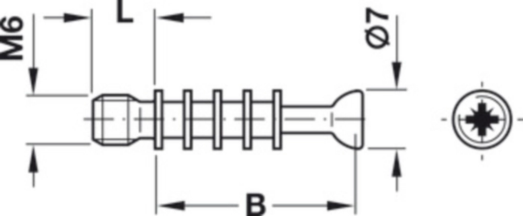 מארז 100 בורג M6 ספירלי למיניפקס