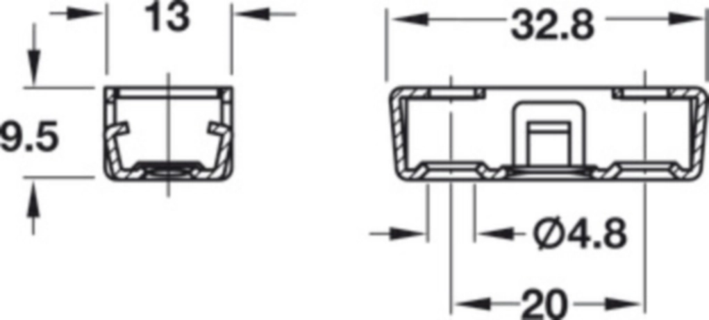מארז 100 מחבר עליון תחתון