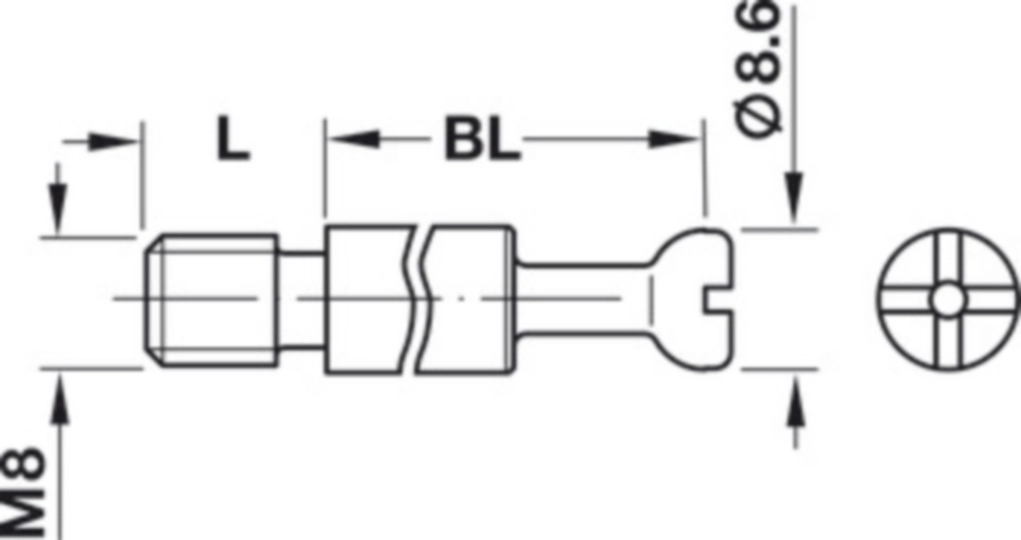 מארז 100 בורג 55X8X11ממ מקסיפיקס