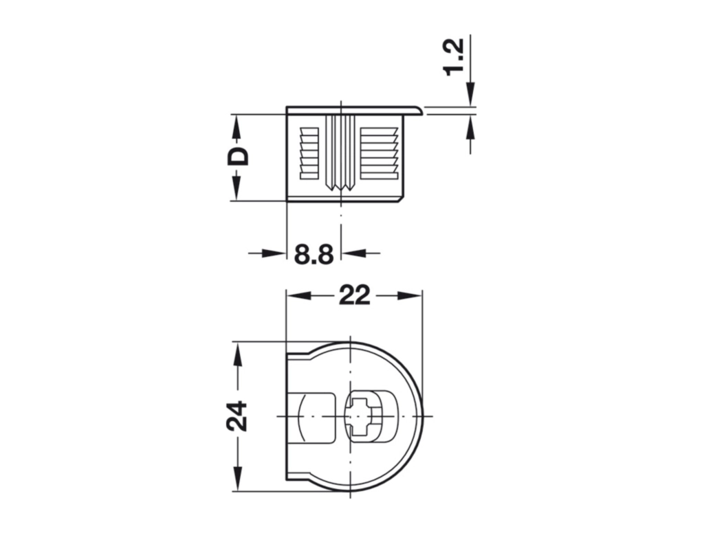 מארז 100 רפיקס 20 ניקל ללוח 16 ממ
