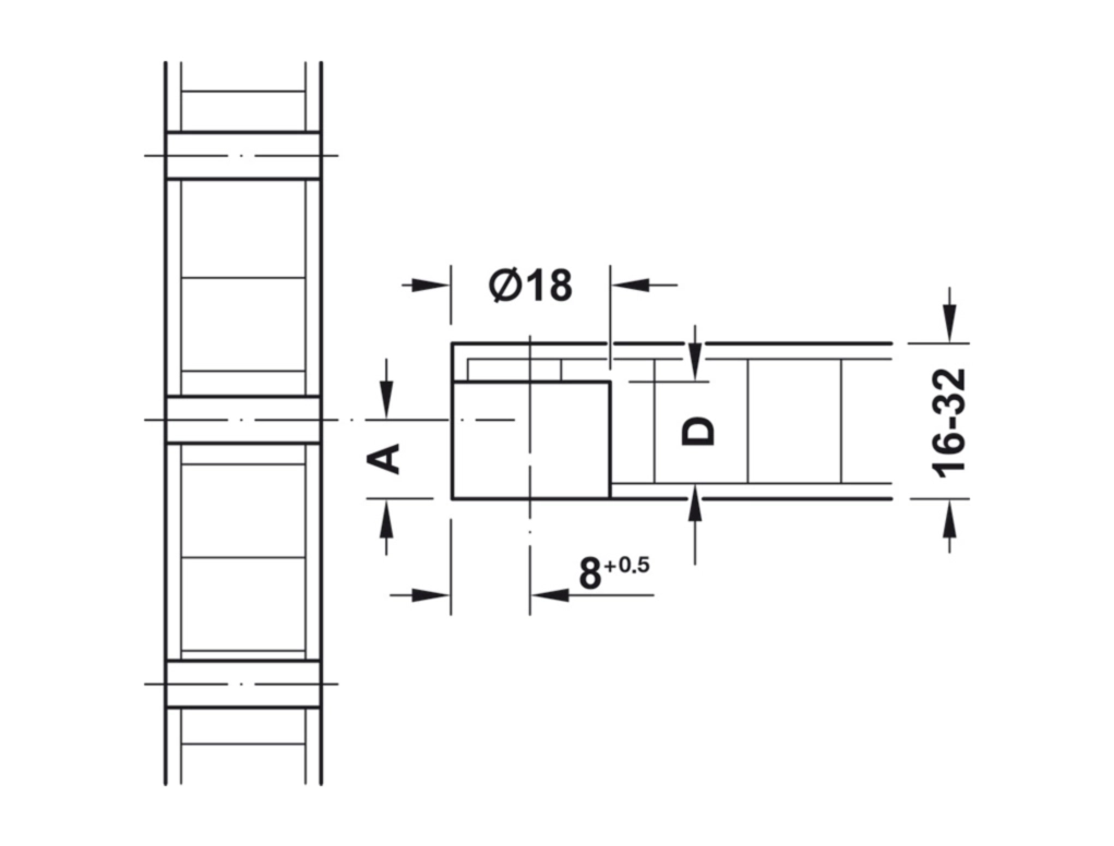 מארז 100 מחבר לוח 29 שחור