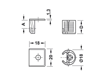 מארז 100 מחבר לוח 29 שחור