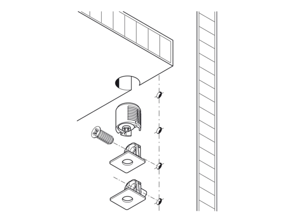 מארז 100 מחבר לוח 29 ניקל