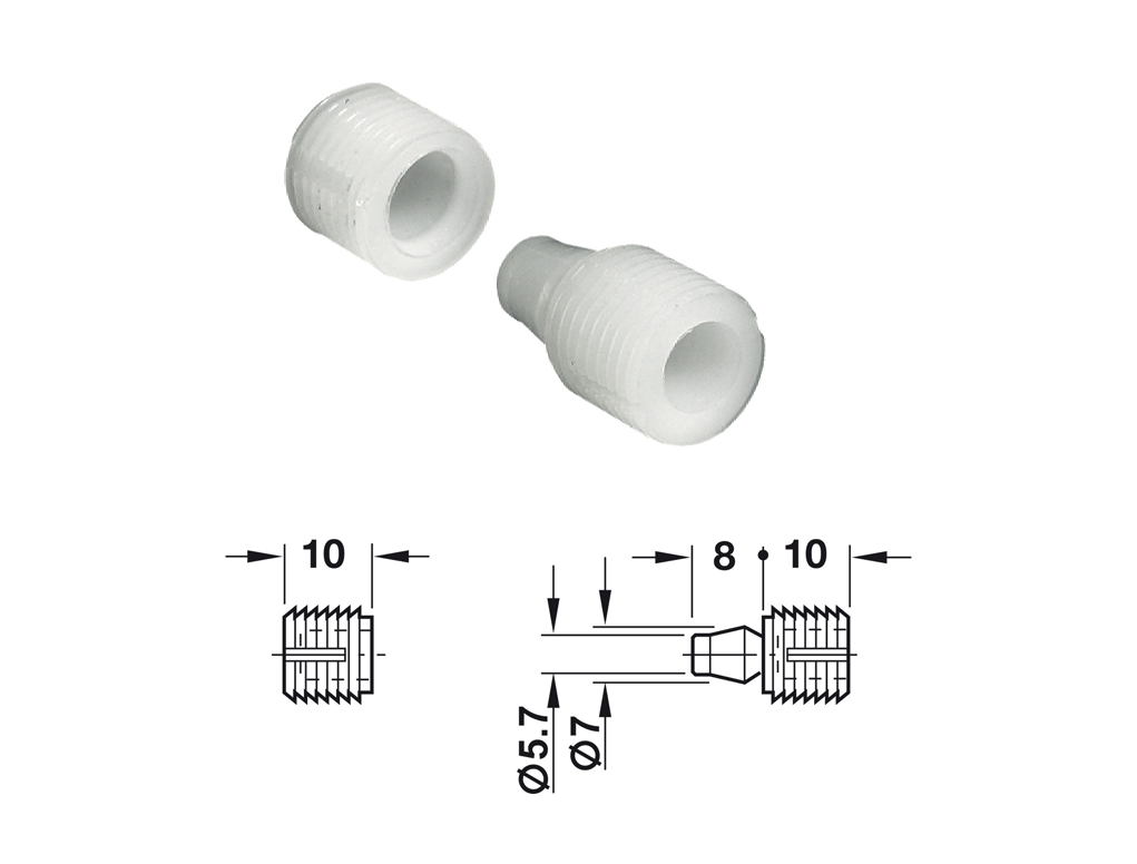 מחבר לחץ לבן 10.5ממ