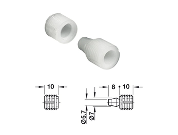מחבר לחץ לבן 10.5ממ