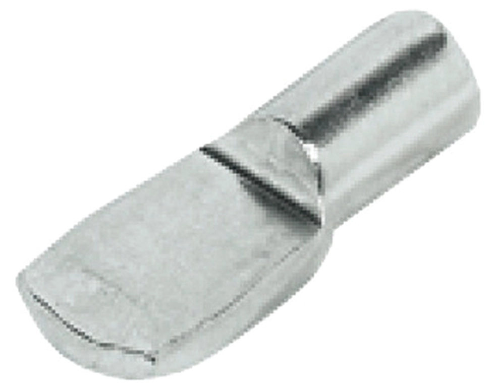 תומך מדף גימור ניקל לחור 5ממ למדף עץ