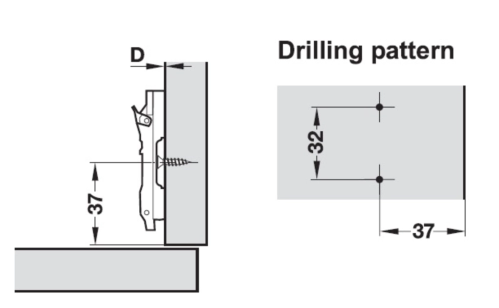 בסיס פרפר לציר 3 Duomatic SMממ ברגי סיבית