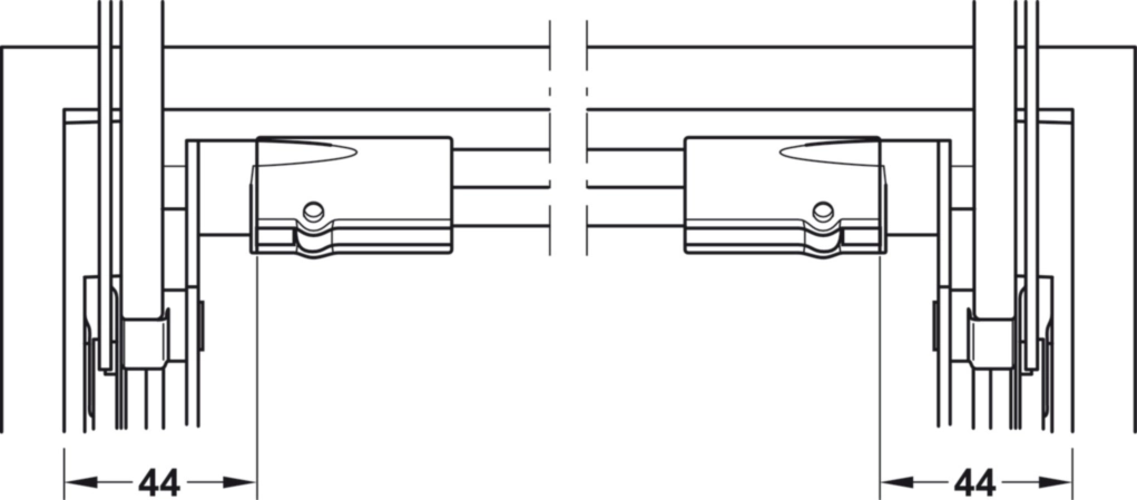 מוט סנכרון לקלפה מיקרו פרי-אפ לארון רוחב 60 סמ