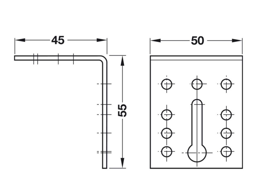 זוית חיבור 6196/HWK כסוף