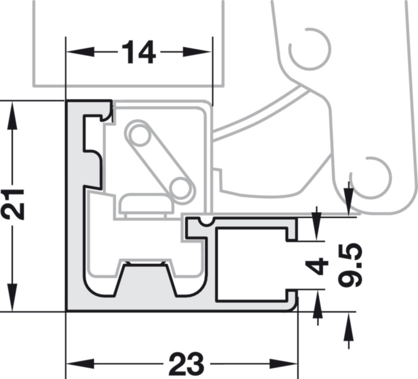 ציר מסגרת לפרופיל אלומיניום H56325902