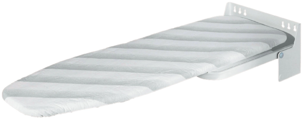 קרש גיהוץ לבן חיבור קיר **ללא כיסוי**