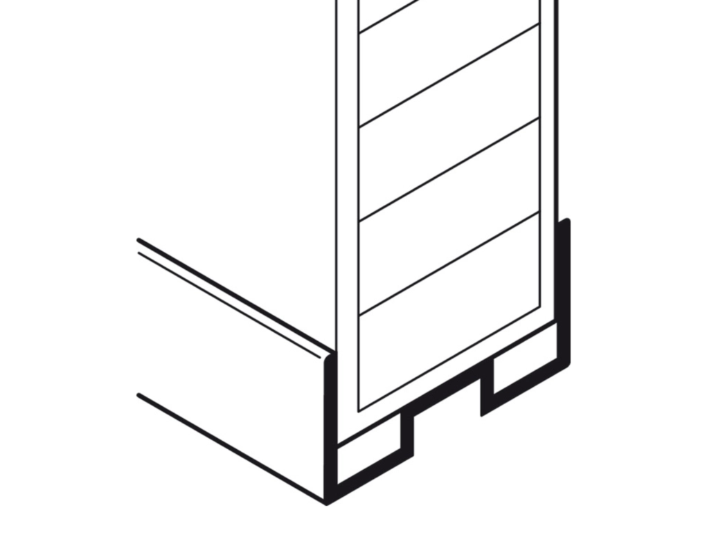 פרופיל הגנה לדופן ארון, רוחב 18-19 מ"מ