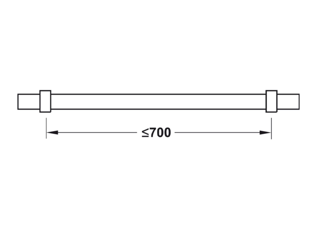 תומך מעקה 51ממ