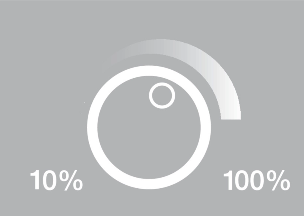 מפסק טאצ' עם דימר מרובע אפור להתקנה חיצונית