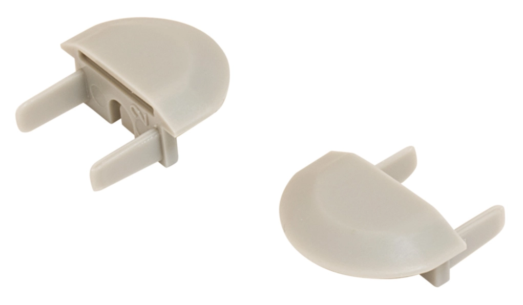 זוג סיומות פלסטיק לפרופיל אורי שקוע 810 חדש