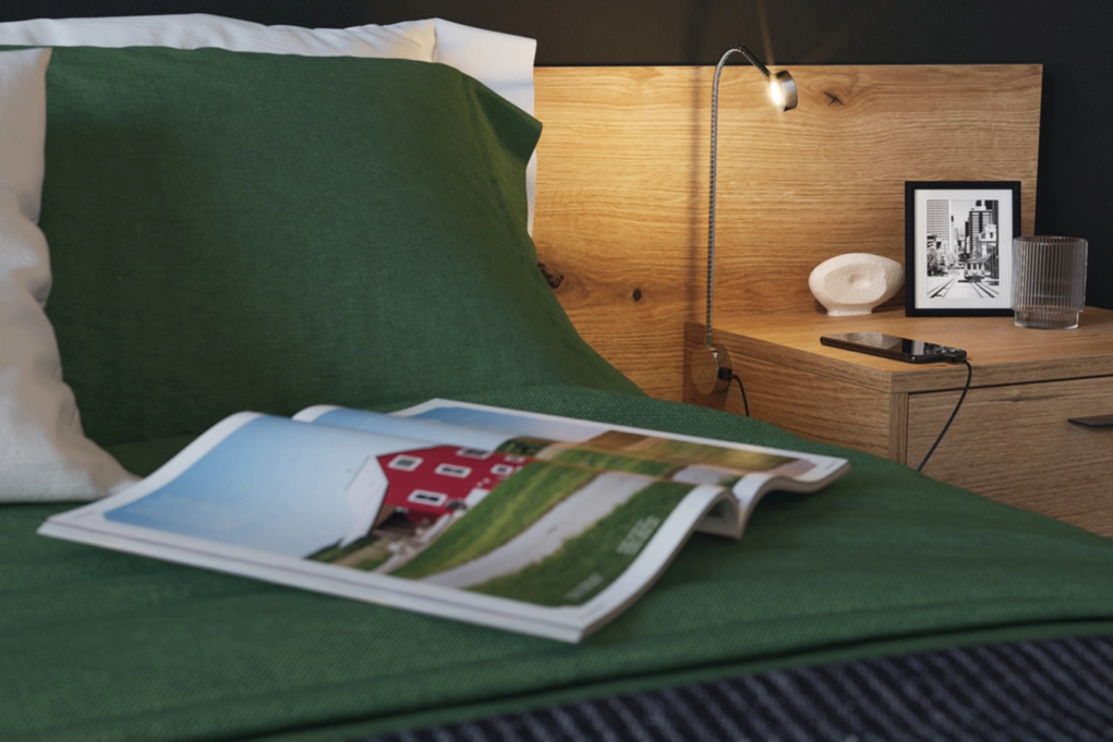 תאורת LED גמישה עם USB מובנה שחור 12V