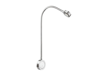 מנורה מתכווננת עם USB מובנה כרום