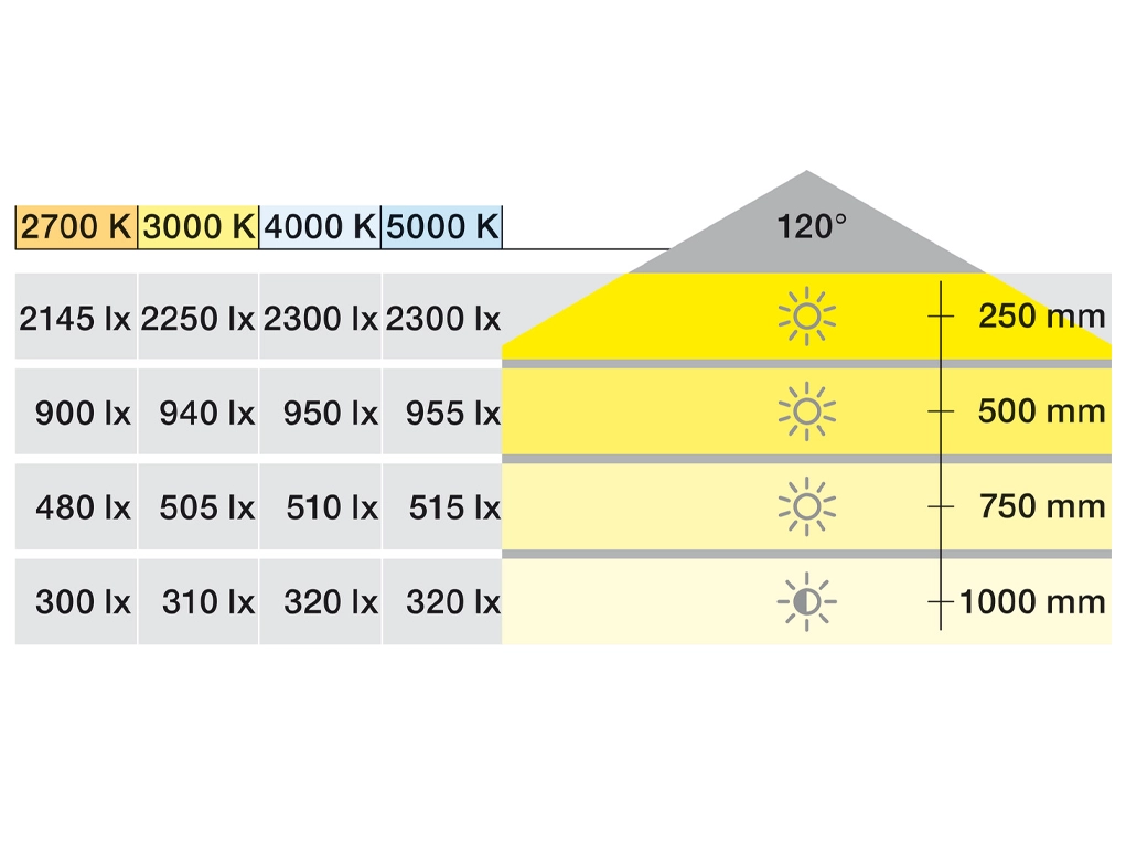 גליל לד 8ממ 8X5000ממ 5000K לבן קר 12V תאורה מחוזקת