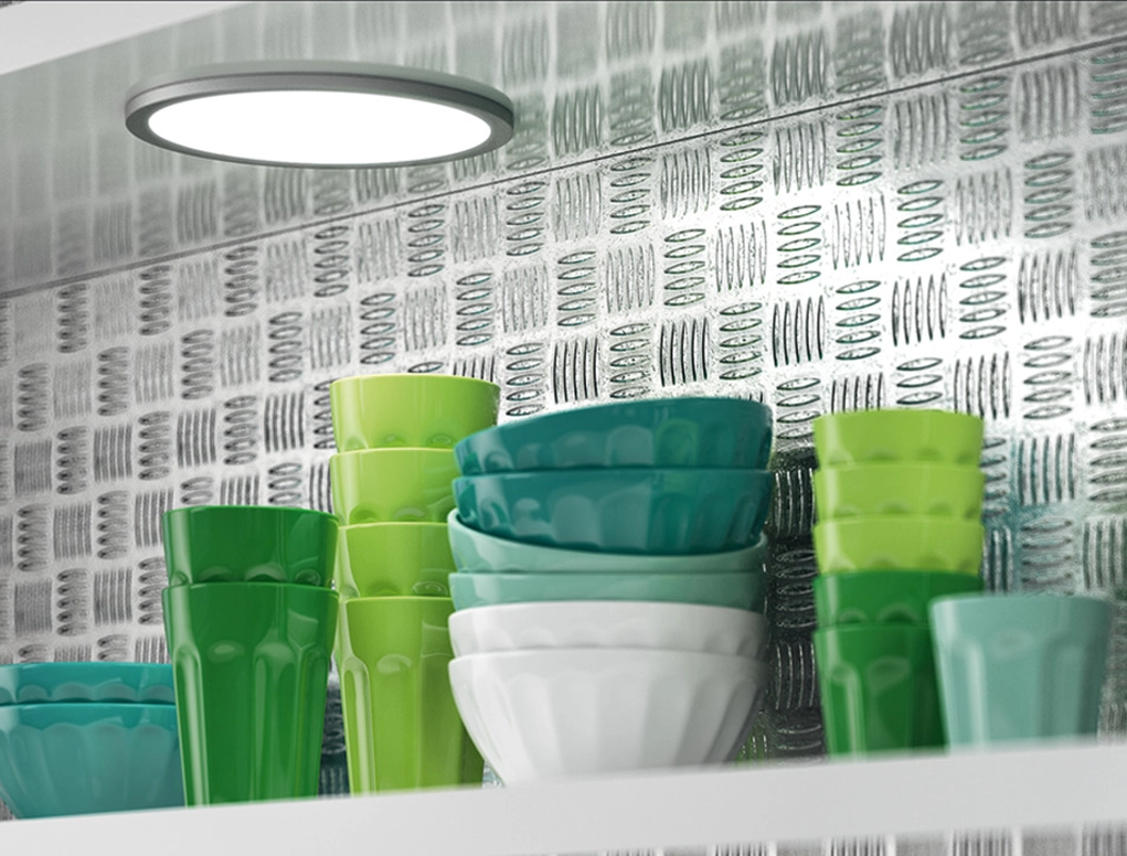 ספוט עגול 180ממ גימור אלומיניום אור לבן 4000K