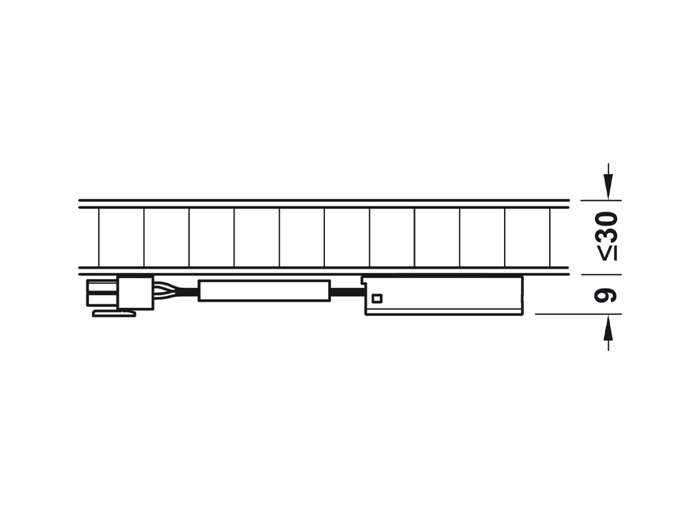 מפסק טאצ' עם דימר עגול אפור להתקנה חיצונית