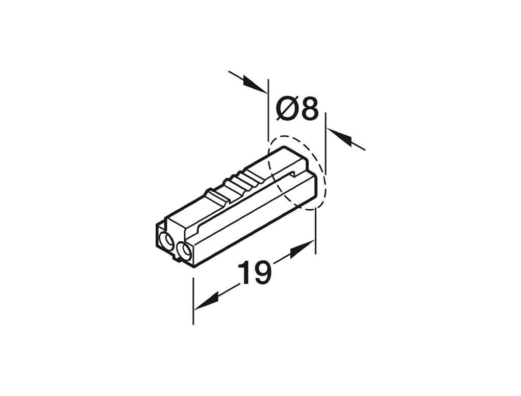 כבל שנאי LOOX5 ללד 5ממ אורך 2מ